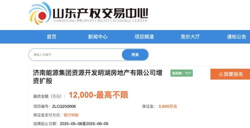 濟南能源集團旗下明湖地產(chǎn)要增資擴股引 戰(zhàn)投
